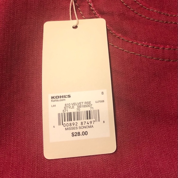 Sonoma Life+Style Skort Women’s Size 8 Color Velvet Rose - Picture 6 of 10